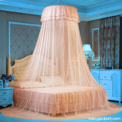 Dome Bed Net Mosquito Netting Luxury Butterfly Pin Decor Bed Canopy Princess Mosquito Net with Sticky Hook Romantic Lace Decorative Net for Kids Girls Bedroom Home Outdoor